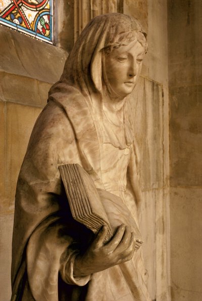 St. Anne and Her Daughter the Virgin Mary (detail of St. Anne) by Jean Bullant